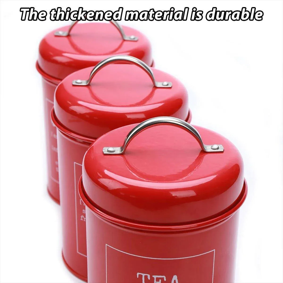 3 Pcs Multi-Purpose Sealed Jars with Airtight Lids for Kitchen