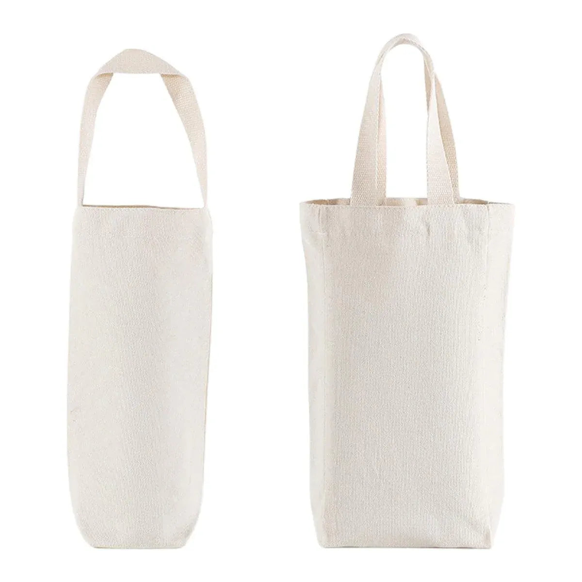 10pcs Portable Wine Bag Canvas Burlap Bottle Packing Holder for Gift