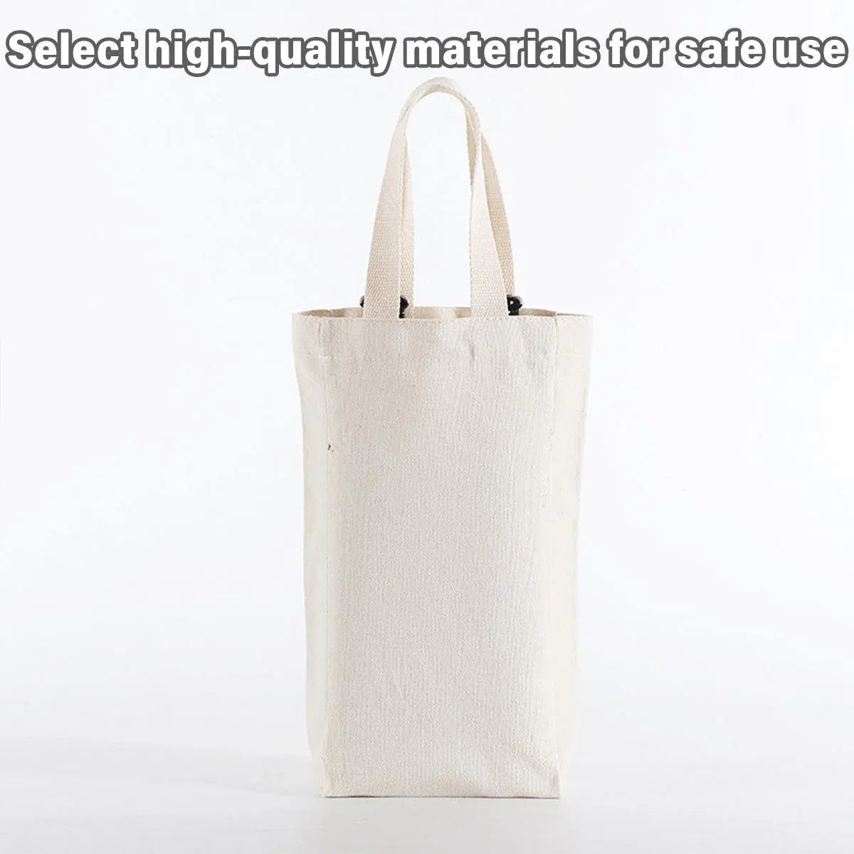 10pcs Portable Wine Bag Canvas Burlap Bottle Packing Holder for Gift