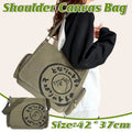 Canvas Shoulder Messenger Bag Large Capacity Travel Laptop