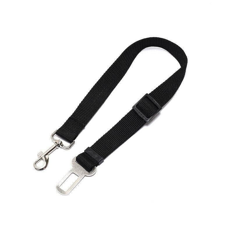 2X Adjustable Pet Travel Lead Clips with Car Buckle