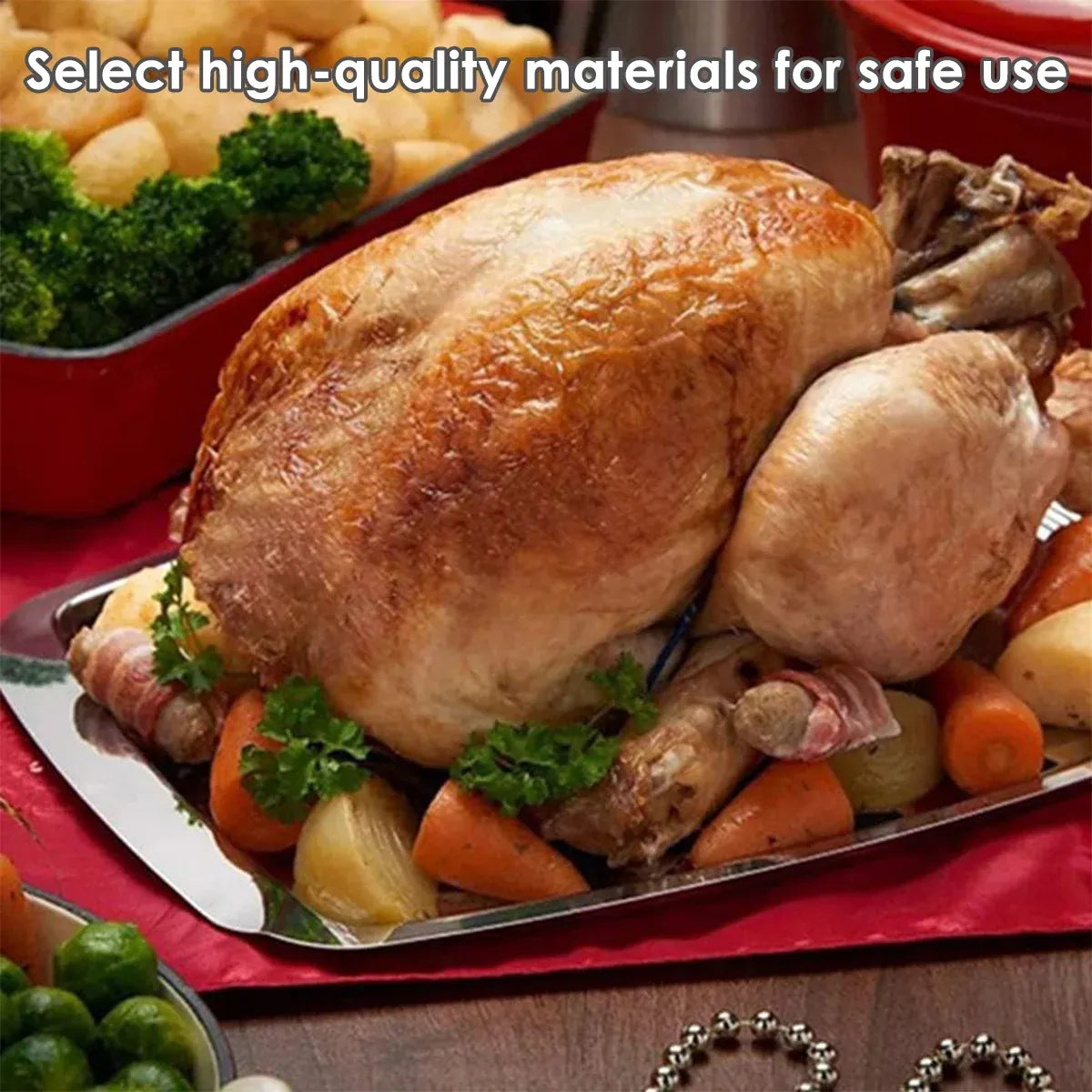 Stainless Steel Grill Plate Meat Roasting Tray