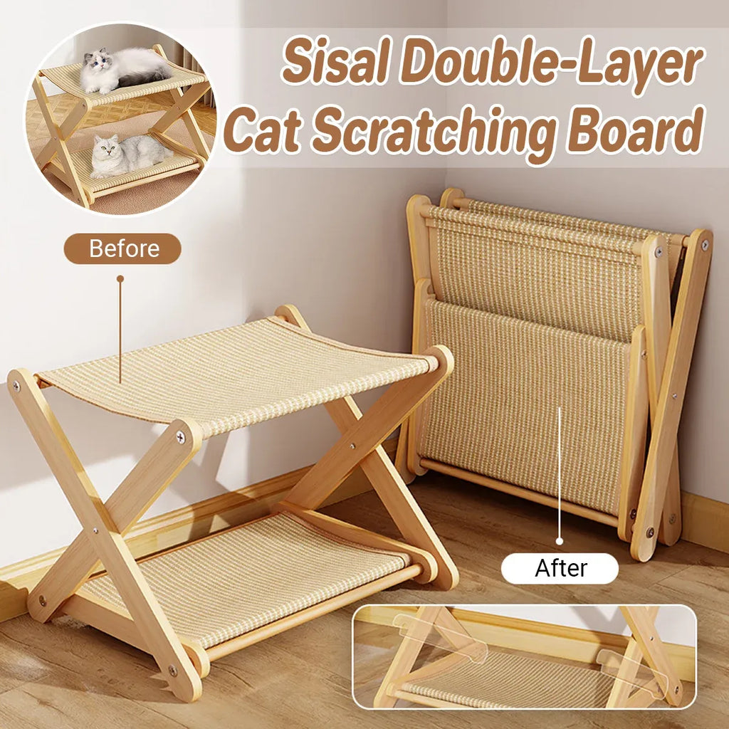 Sisal Double Layer Cat Scratching Board Foldable