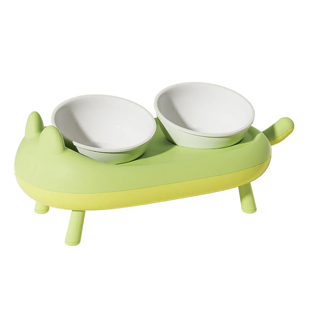 Cat Bowl Ceramic Double Bowl Non Slip Food Safe Durable
