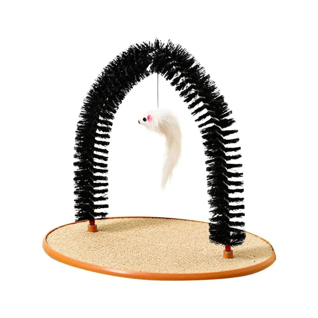 Arch Cat Scrub Brush Pet Grooming Toy Self Groomer Tickle Device