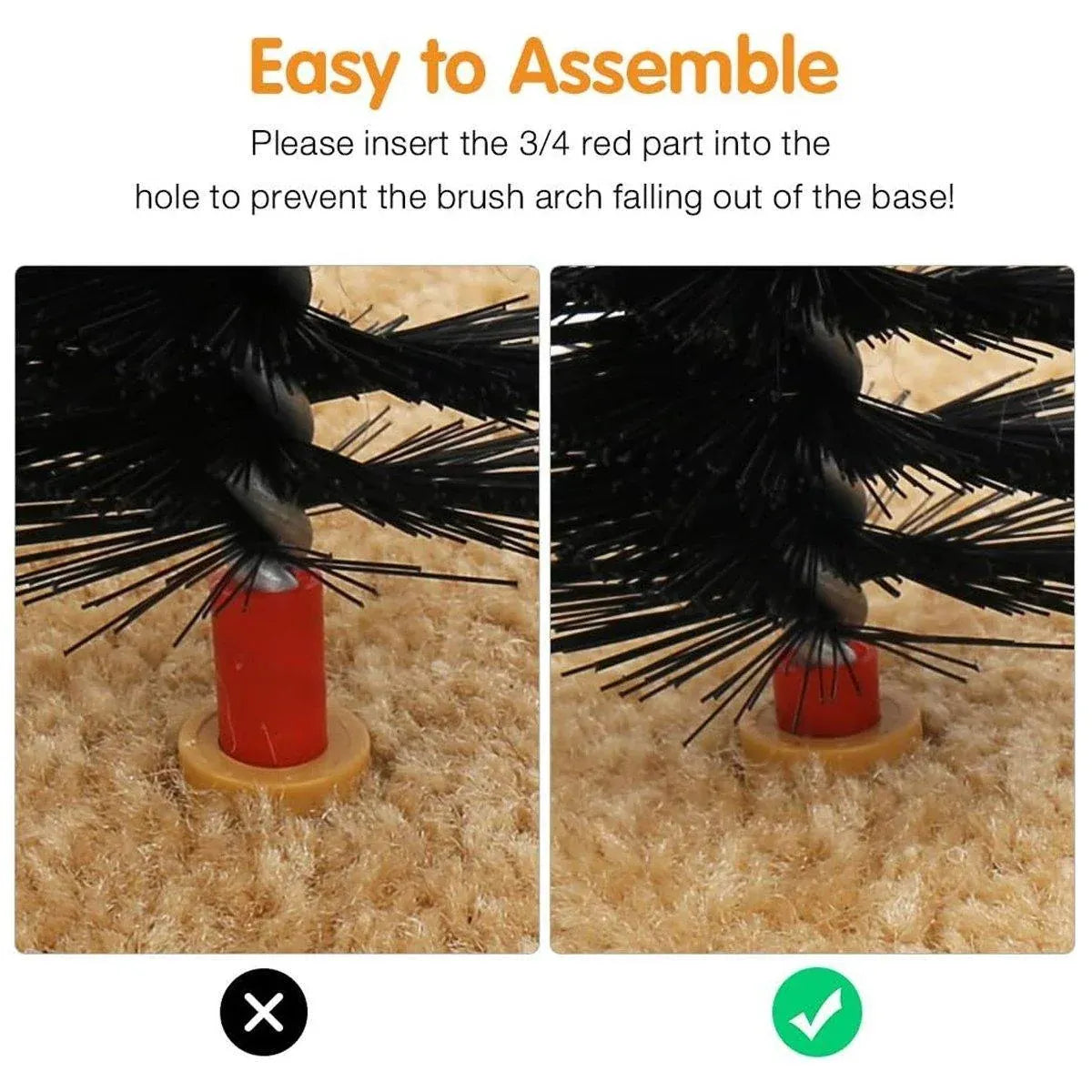 Arch Cat Scrub Brush Pet Grooming Toy Self Groomer Tickle Device
