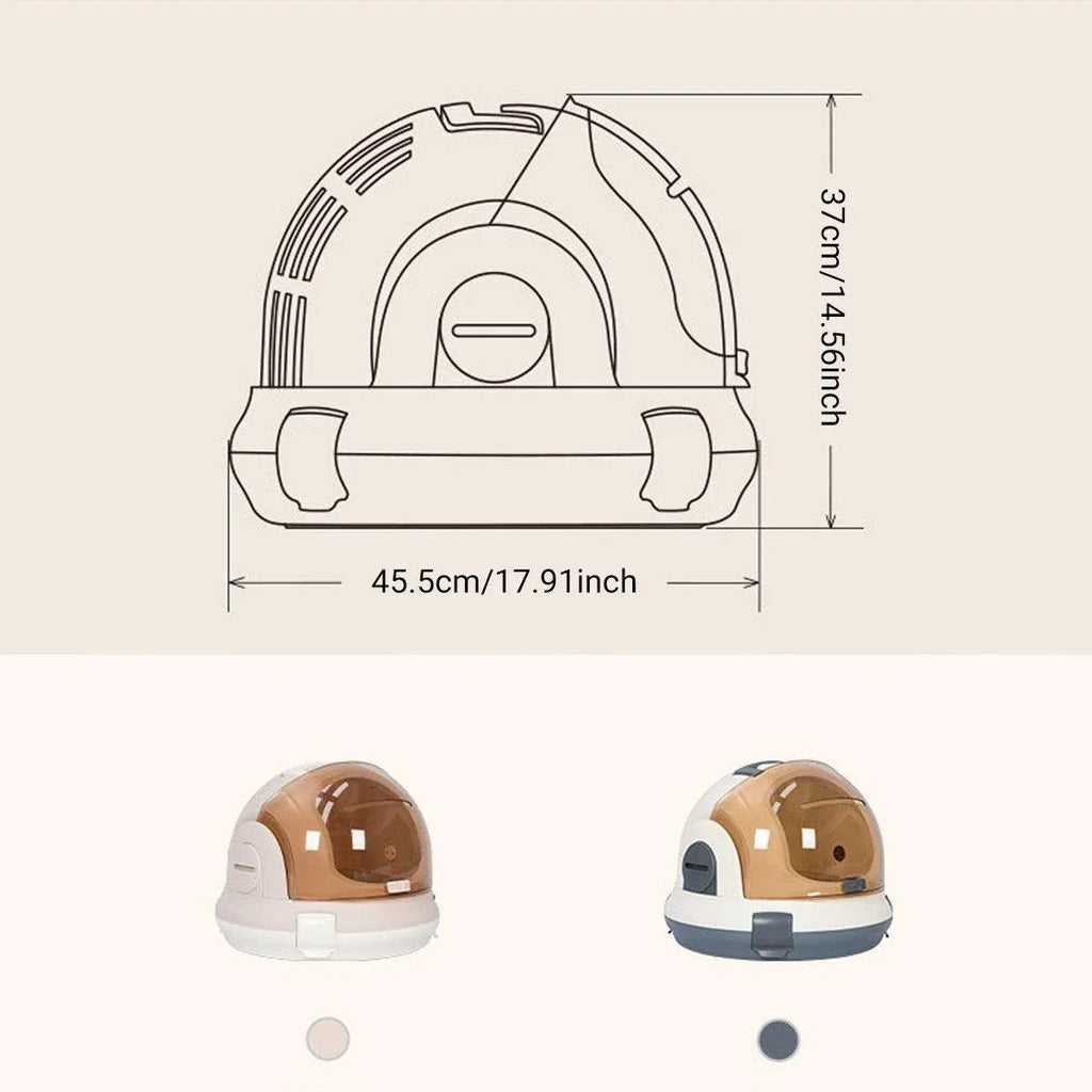 Portable Cat Carrier Space Capsule Large Capacity Aviation Travel