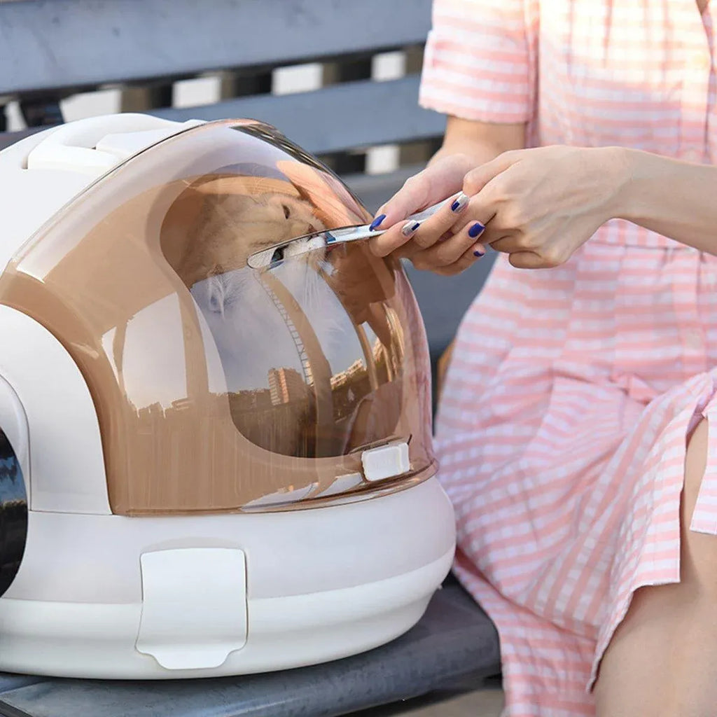 Portable Cat Carrier Space Capsule Large Capacity Aviation Travel