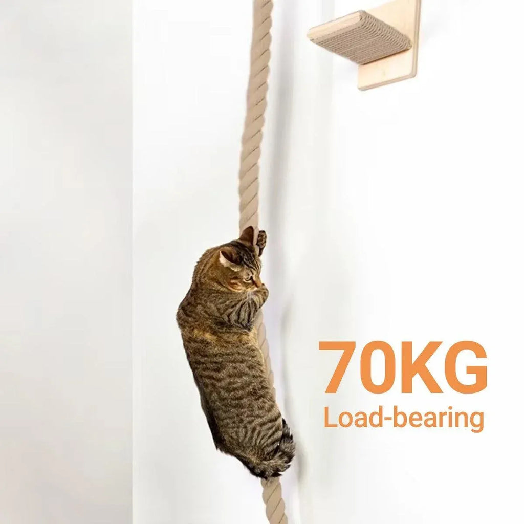 Cat Climbing Frame Rope Leash Jumping Platform