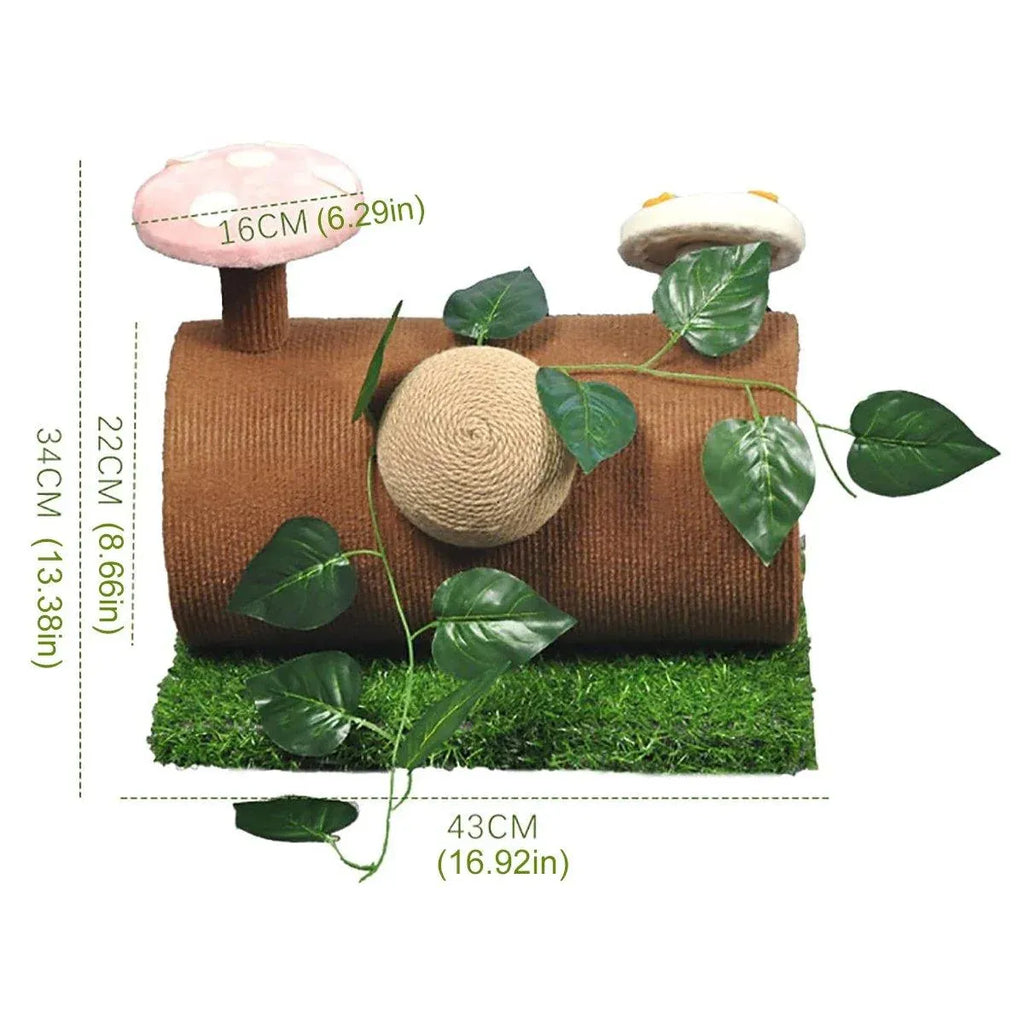 Multifunctional Cat Scratching Board Tree Pet Hut with Hole