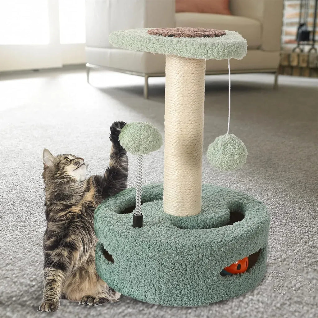 Cat Climbing Toy Small Jump Platform with Claw Scratching Board
