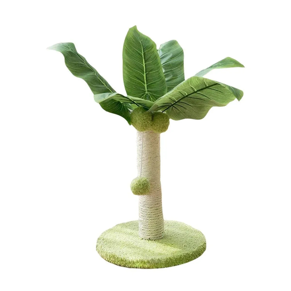 Cat Scratching Coconut Tree Kitten Post Sisal Covered Scratcher Pole
