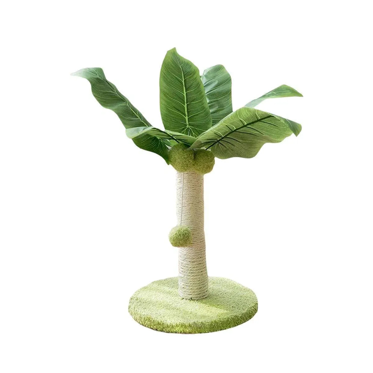 Cat Scratching Coconut Tree Kitten Post Sisal Covered Scratcher Pole