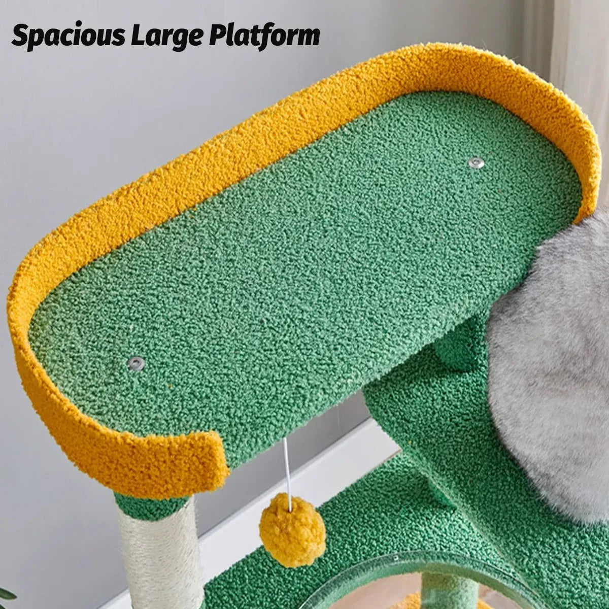 Cactus Shape Cat Tree Climbing Tower Scratching Board Nest