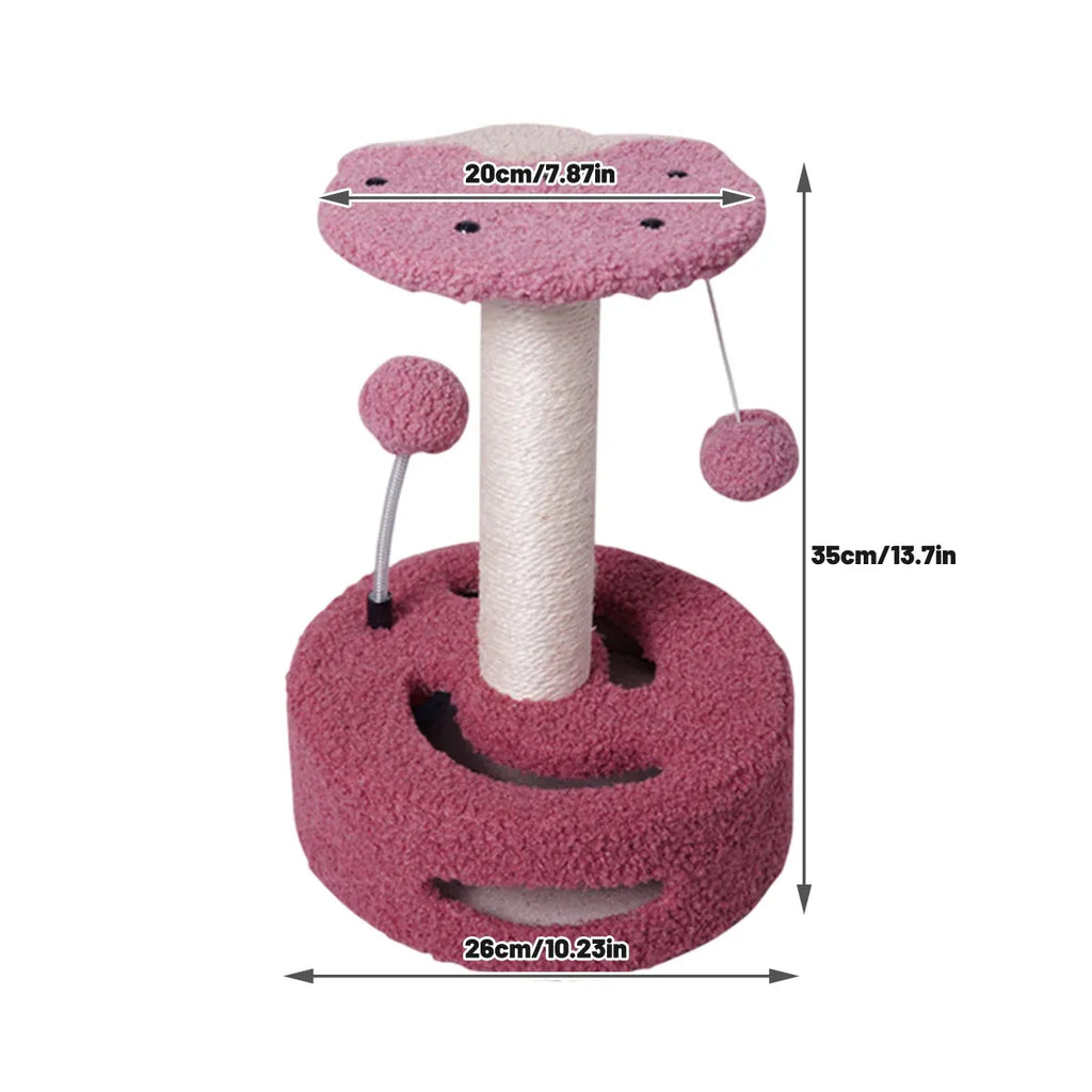 Cat Climbing Toy Small Jump Platform with Claw Scratching Board