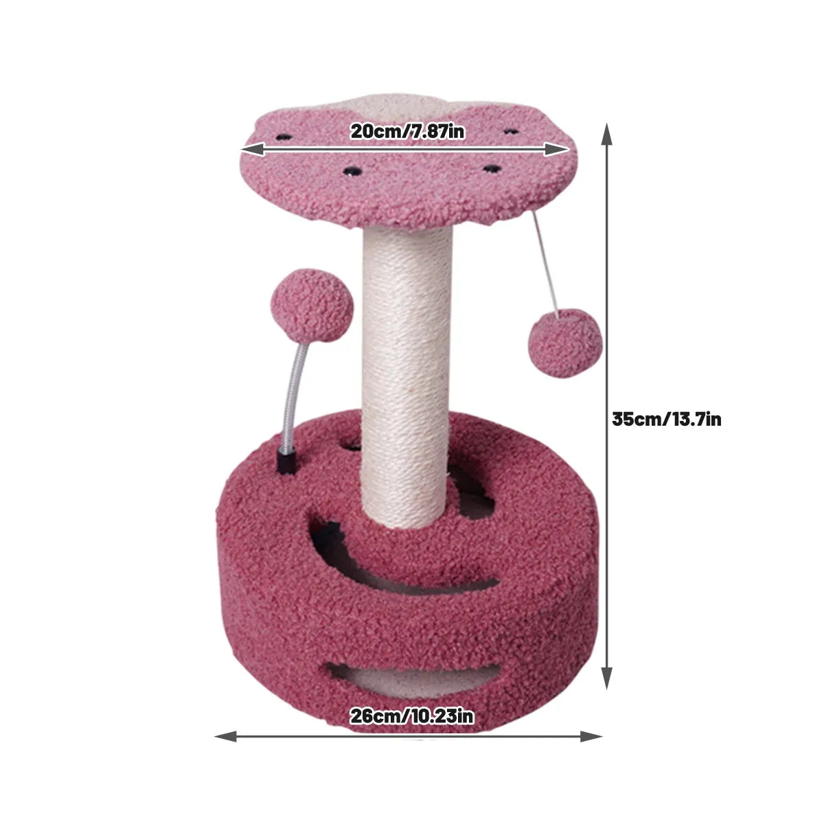 Cat Climbing Toy Small Jump Platform with Claw Scratching Board