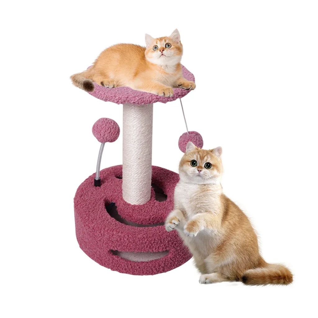 Cat Climbing Toy Small Jump Platform with Claw Scratching Board