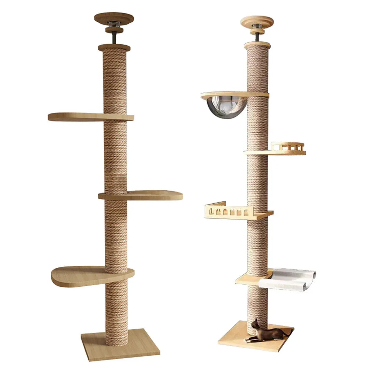 Cat Toy Cat Climbing Frame Floor Standing Multi Functional Cat Tree