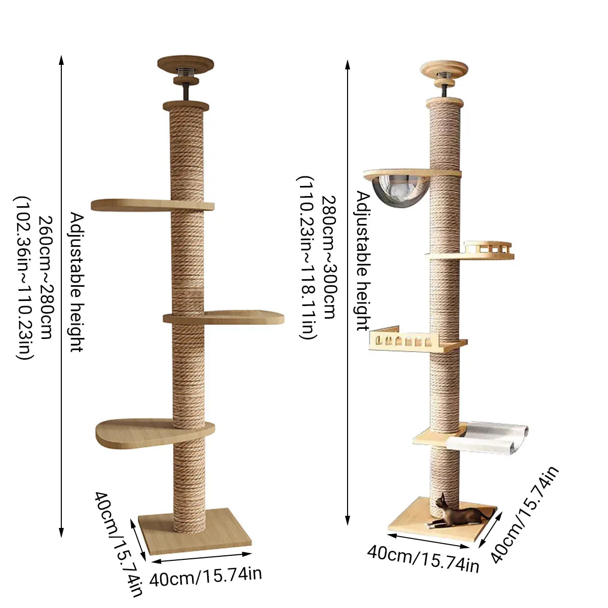 Cat Toy Cat Climbing Frame Floor Standing Multi Functional Cat Tree