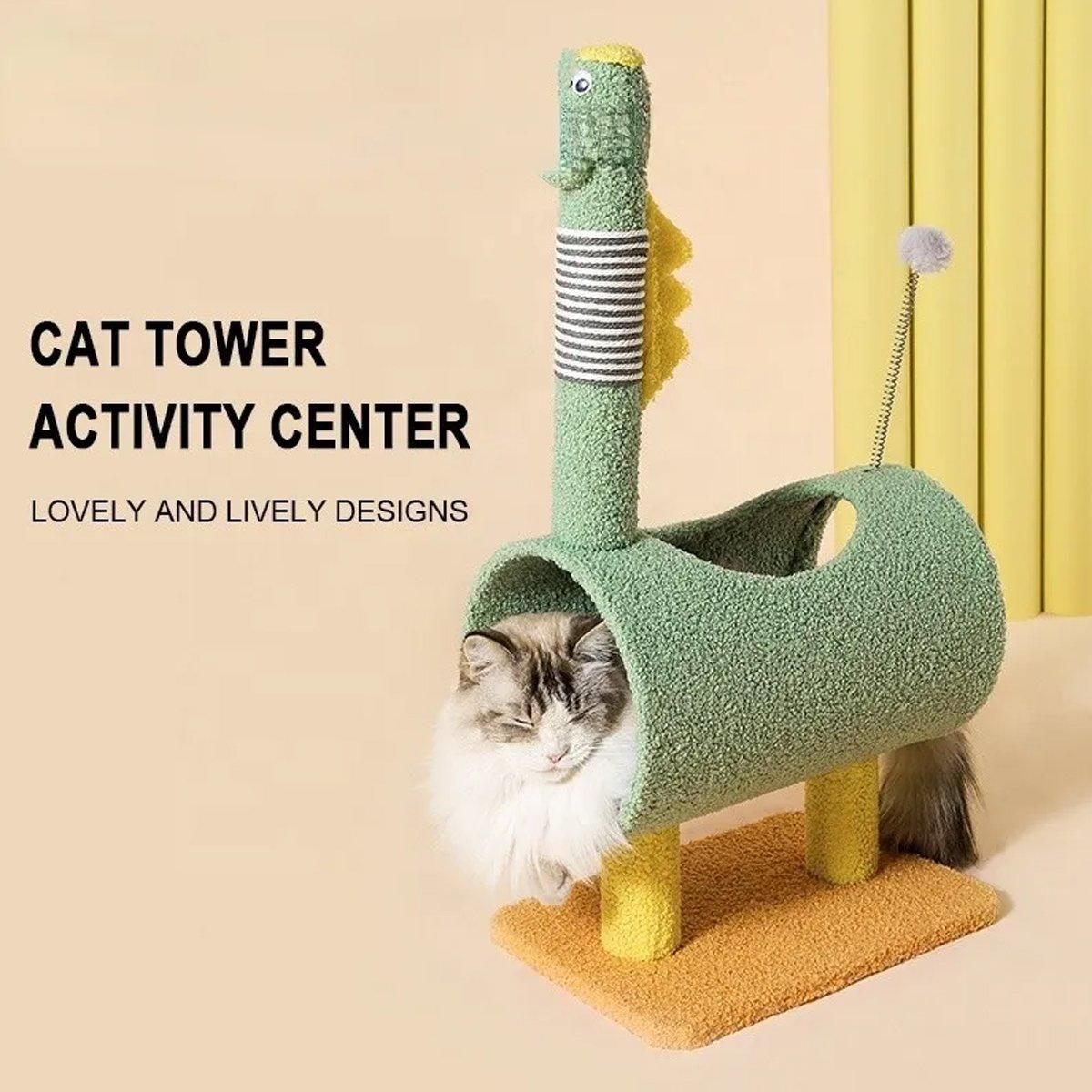 Climbing Frame Cat Scratching Post Jumping Platform Pet Toys