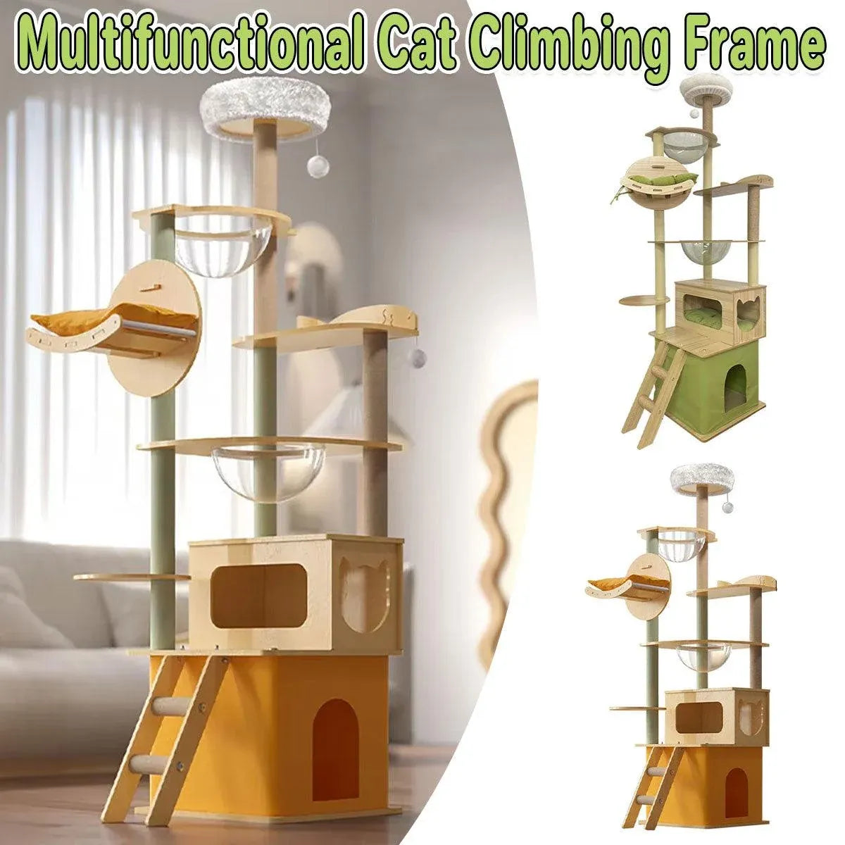 Multi Functional Cat Climbing Tree Tower Stand House Furniture