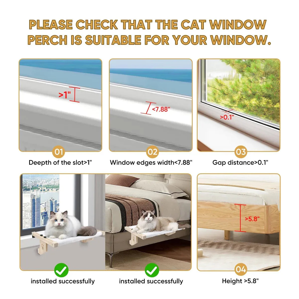 Window Hanging Cat Hammock Breathable Mesh Soft Washable