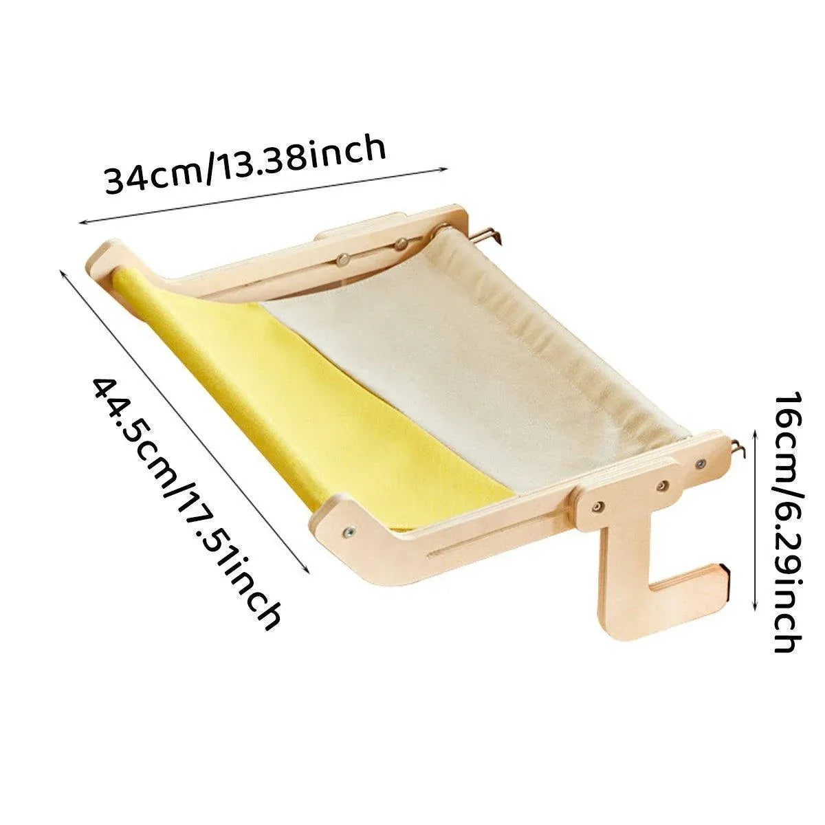 Window Hanging Cat Hammock Solid Wood Sun Bed Nest