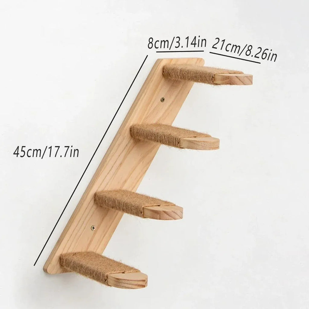 1-Piece Wall-Mounted Cat Climbing Shelf