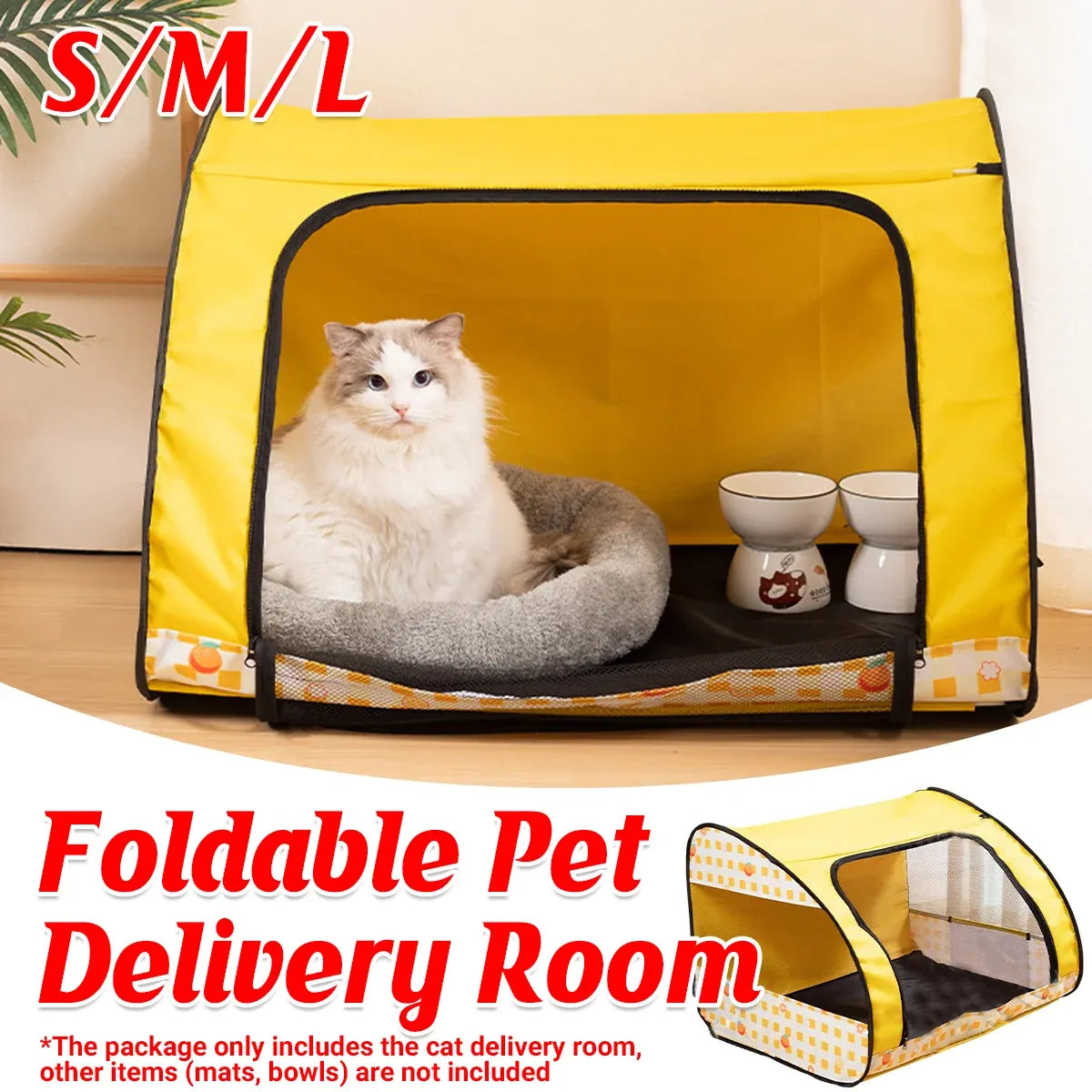 Foldable Pet Tent Large Cat Nest Indoor Cage Enclosure Kitten