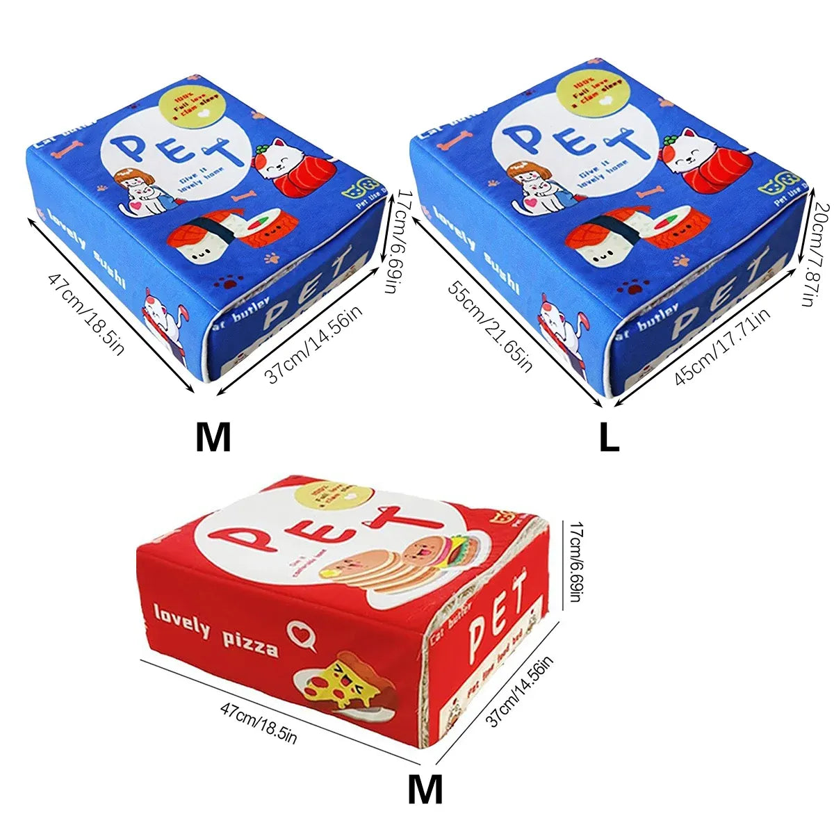 Rectangular Cookie Box Pet Bed