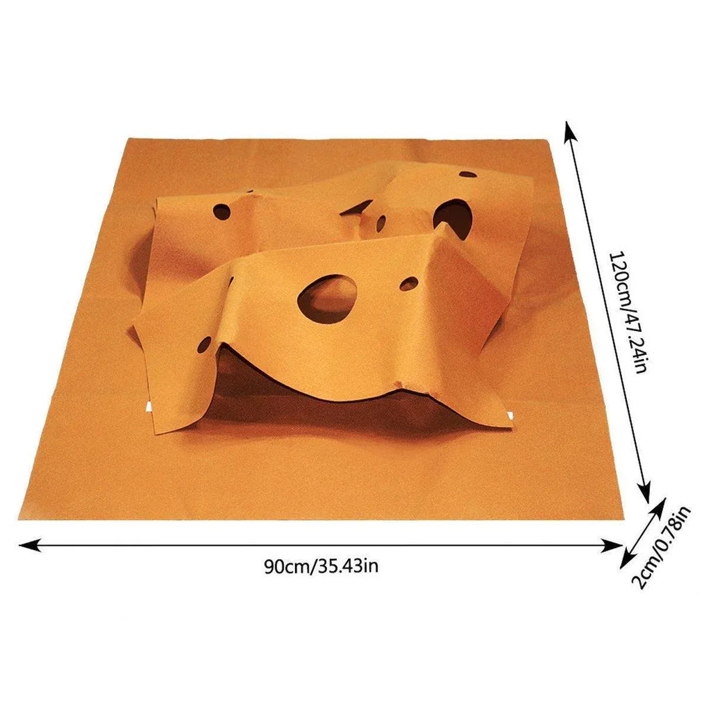 Aimall Cat Scratch Mat with Tunnel, 120 x 90 cm, Brown, photo 3 of 6