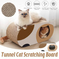 Durable Cat Tunnel Scratcher Bed Combo Interactive Toy House