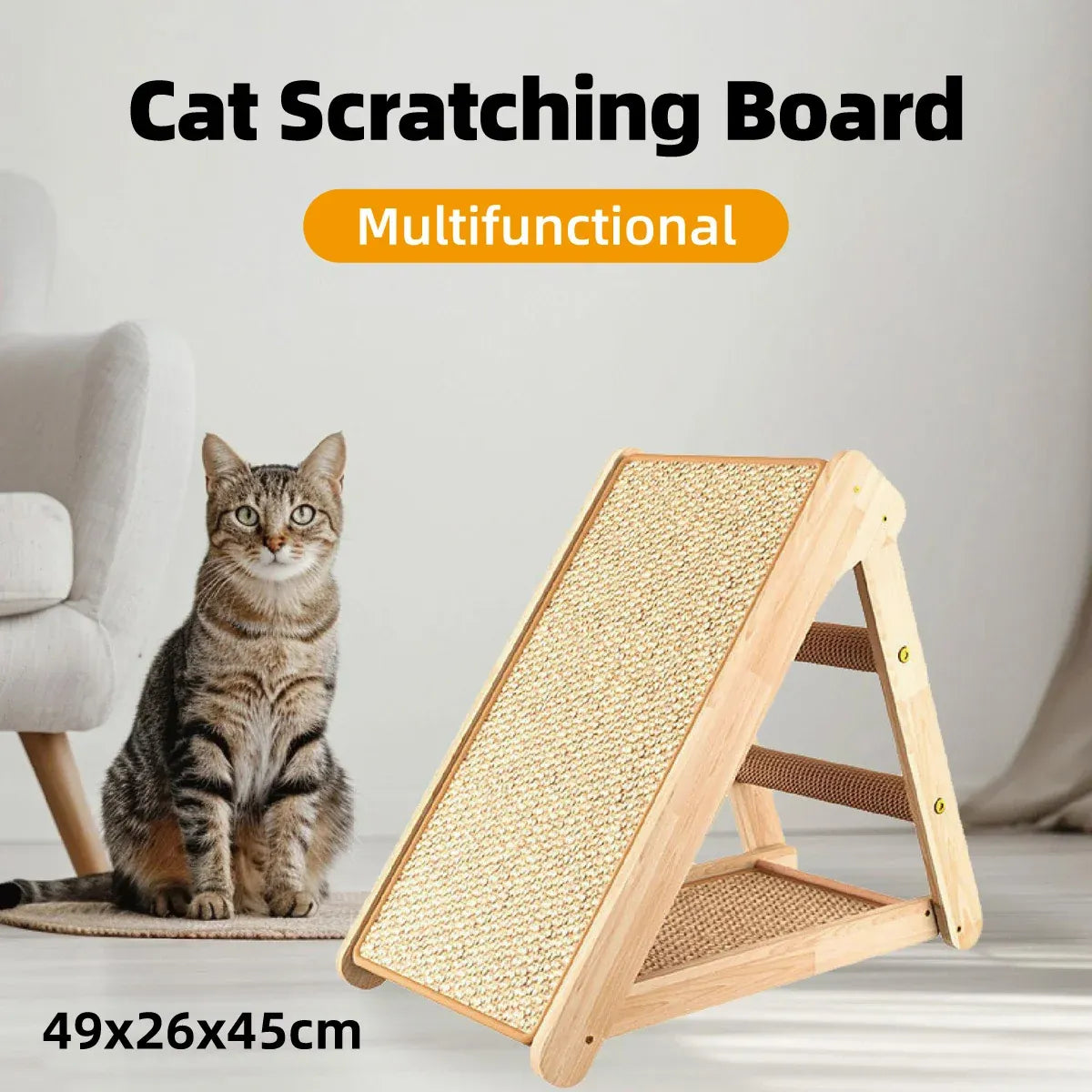 Cat Climbing Frame Gripper Cat Bed Multi Functional Pet Furniture