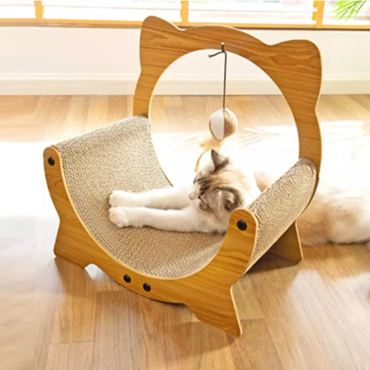 2in1 Cat Nest Scratching Board Claw Sharpening Bed