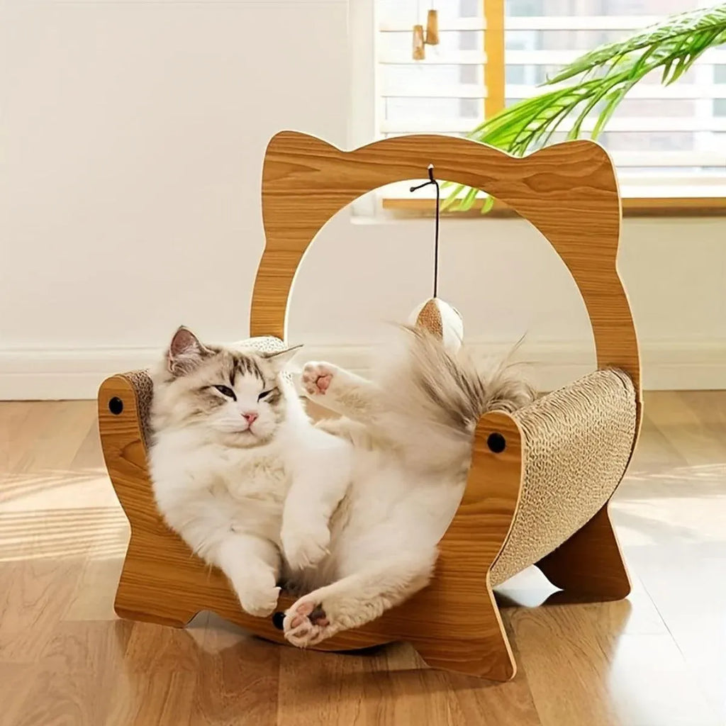 2in1 Cat Nest Scratching Board Claw Sharpening Bed