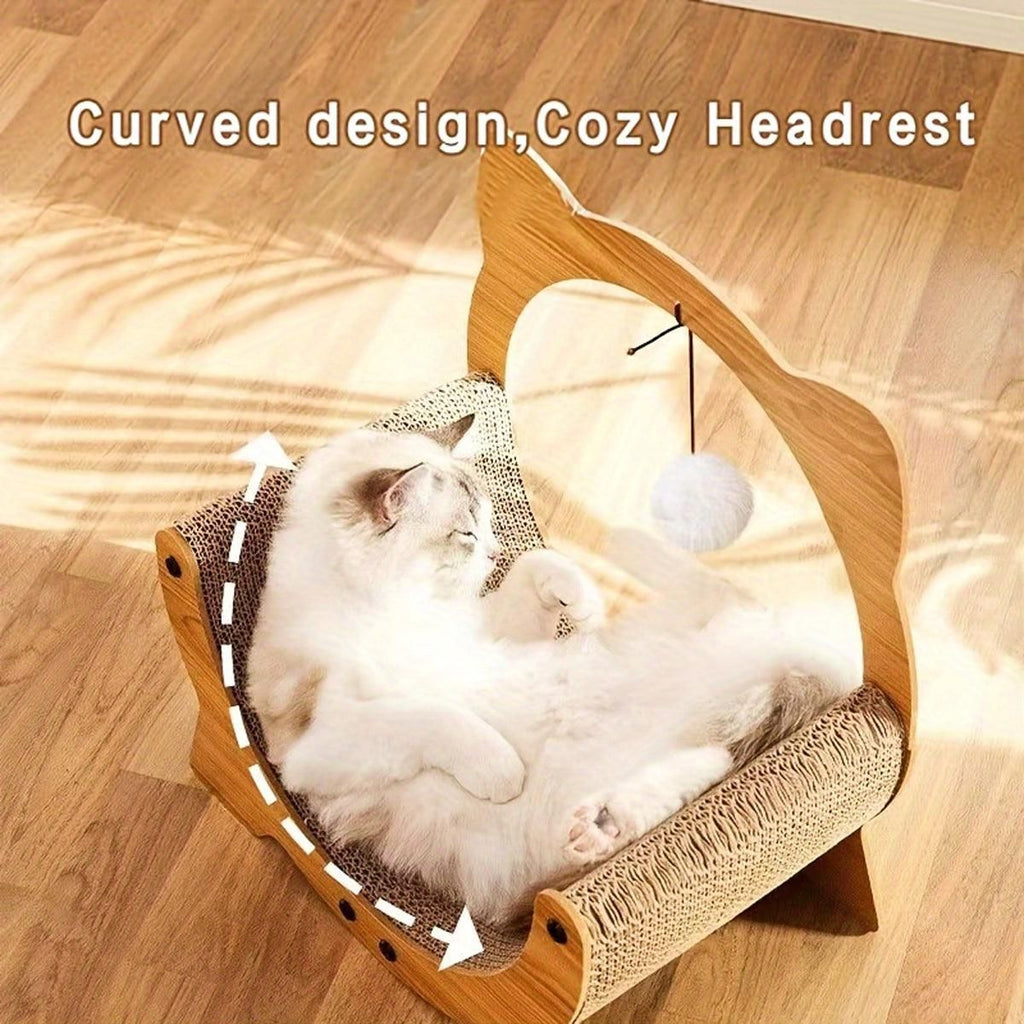 2in1 Cat Nest Scratching Board Claw Sharpening Bed