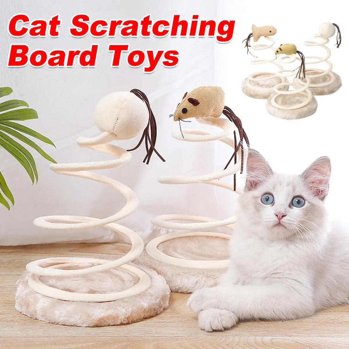 Durable Cat Scratching Board Interactive Scratch Pad Toy