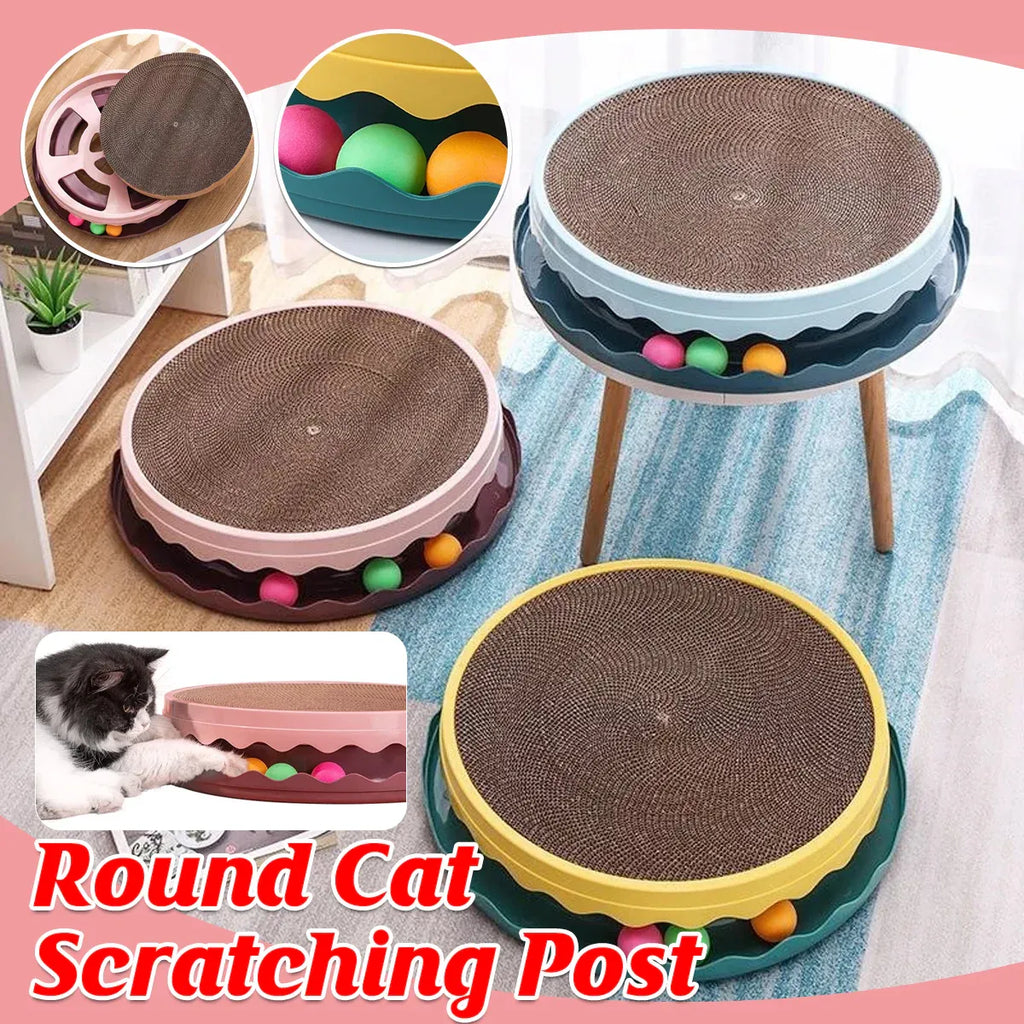 Cat Scratcher Turntable Toy Large Round Corrugated Board Nest Scratch