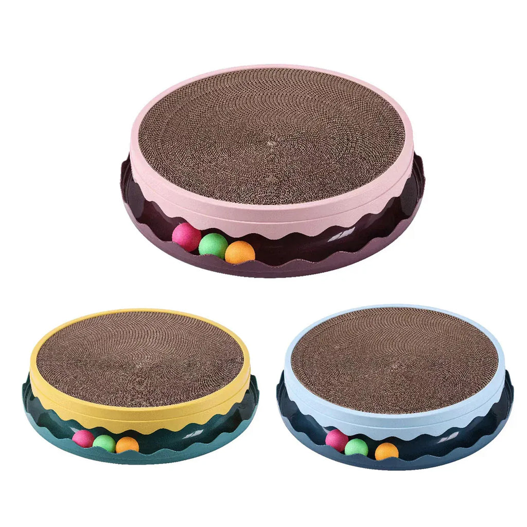 Cat Scratcher Turntable Toy Large Round Corrugated Board Nest Scratch