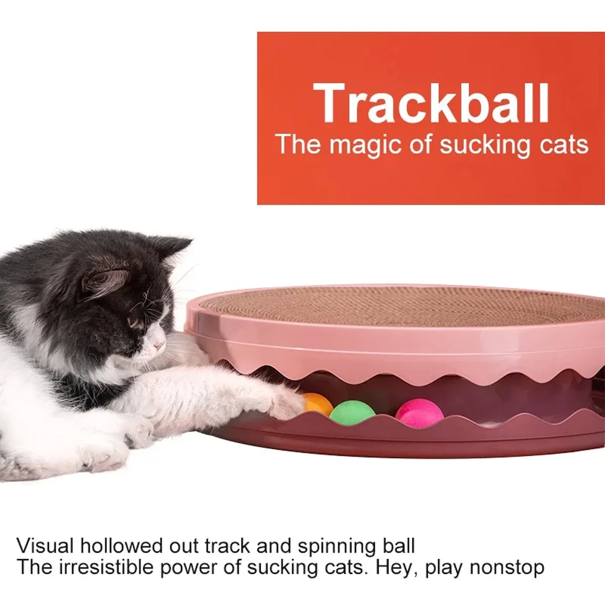Cat Scratcher Turntable Toy Large Round Corrugated Board Nest Scratch