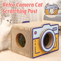 Cat Scratcher Bed Retro Camera Design Corrugated Cardboard Cat Nest
