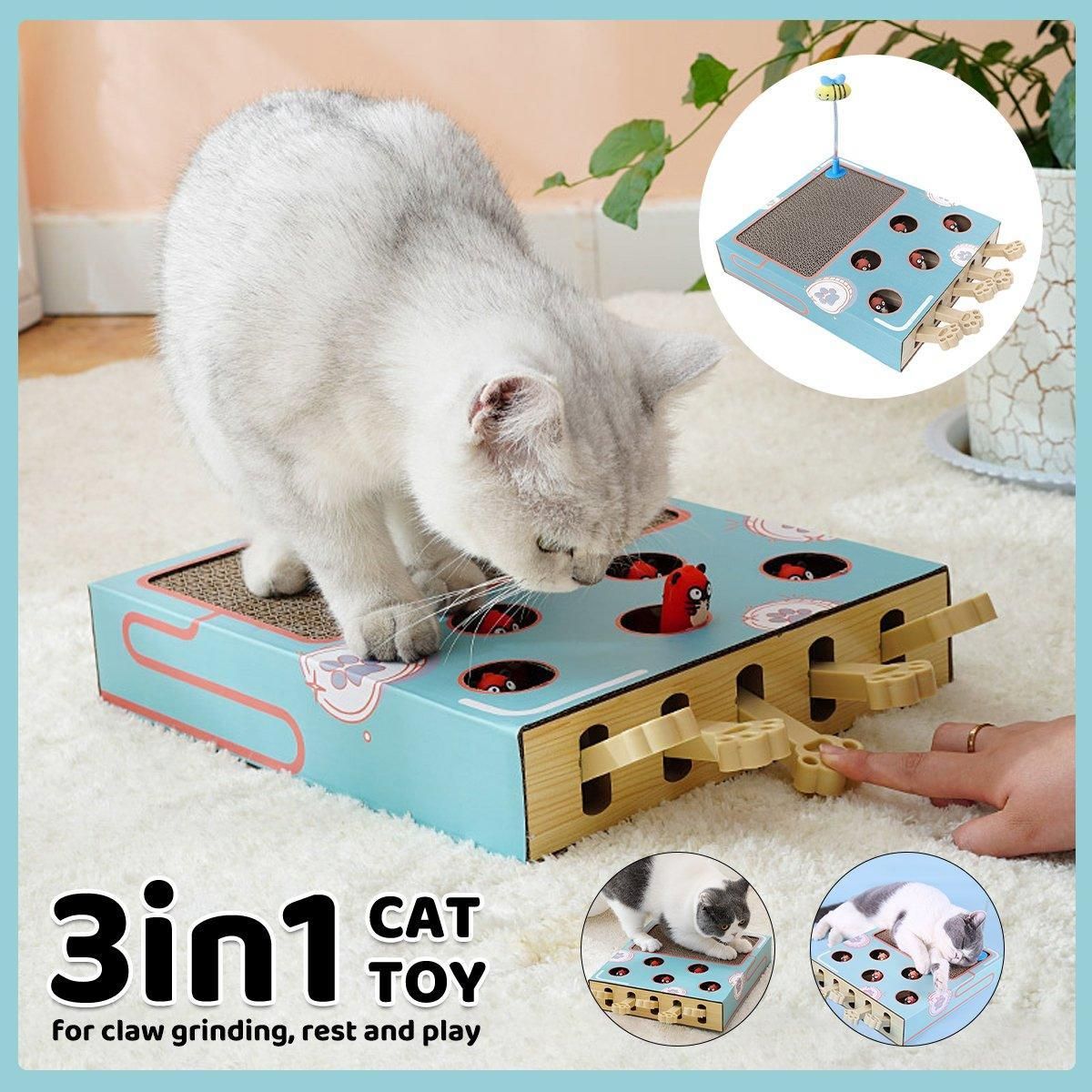 Multifunctional Cat Toys Corrugated Scratch Board