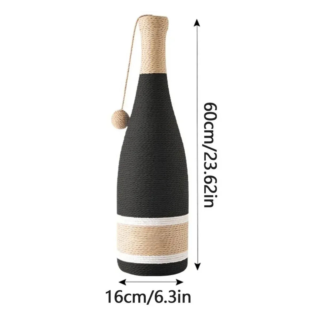 Vertical Cat Claw Wine Bottle Toy Kitten Scratcher Interactive Pet