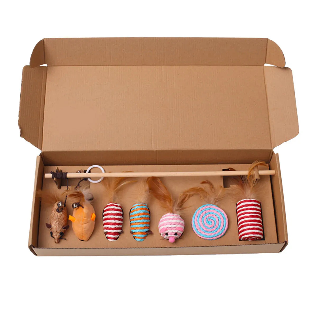 Cat Toys Set 7PCS Interactive Kitten Toys Durable