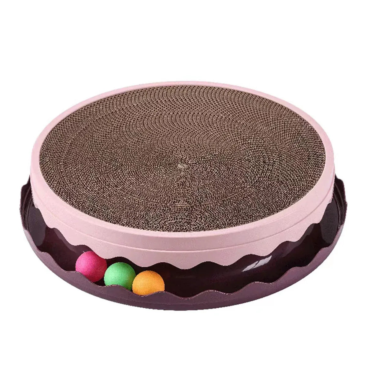 Cat Scratcher Turntable Toy Large Round Corrugated Board Nest Scratch