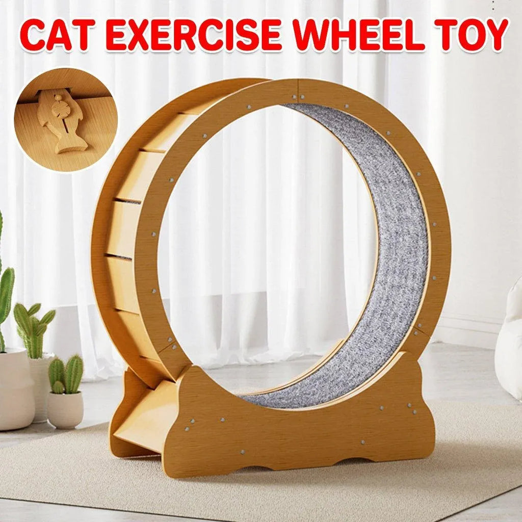 Cat Exercise Wheel Toy Furniture Running Treadmill Exerciser
