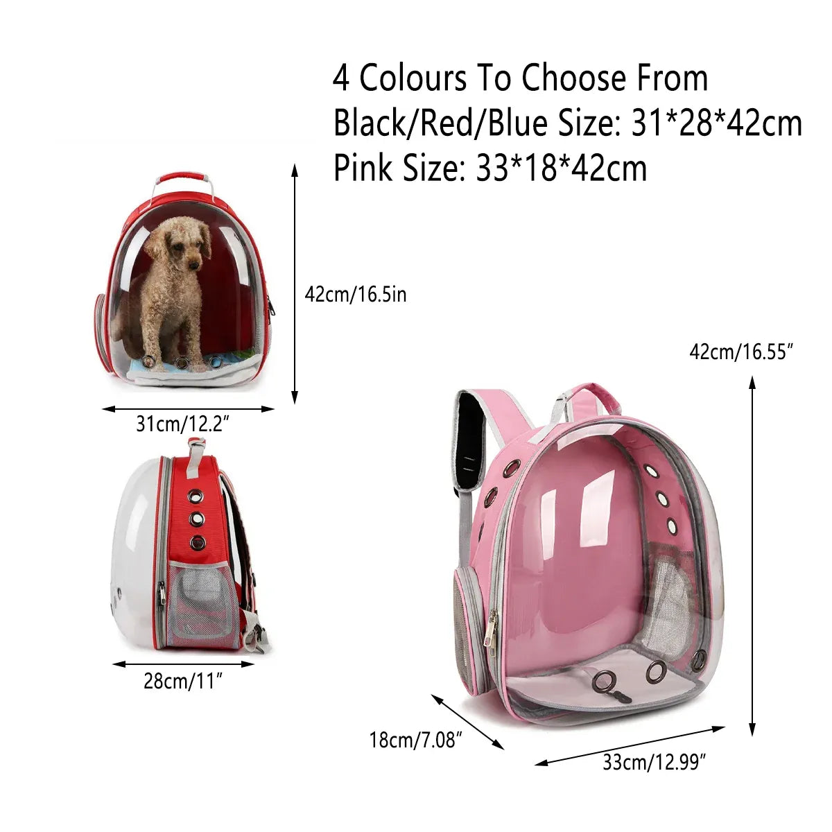 Pet Outdoor Carrier Backpack Cat Dog Puppy Travel Space Capsule