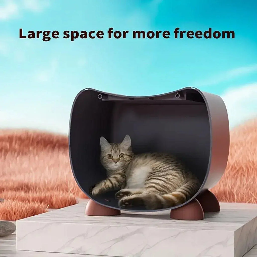 Semi Closed Cat Nest Soft Cozy Pet Bed