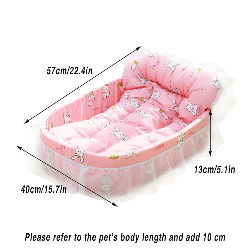Cat Kennel Universal Cat Sleeping Nest Princess Style Lace Pet