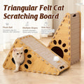 Triangle Cat Scratch Board Felt Claw Pad Vertical Nest Durable All